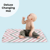 My Babiie Pink Chevron Changing Mat - Grade A