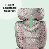 My Babiie MBCS23 i-Size (100-150cm) High Back Booster Car Seat - Blush Leopard