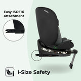 My Babiie MBCSSPIN i-Size (40-150cm) Spin Car Seat - Black Geo