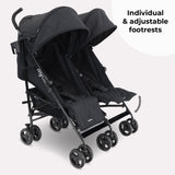 My Babiie MB12 Double Stroller - Black