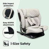 MBCS123 i-Size (76-150cm) Car Seat - Oatmeal - GRADE A