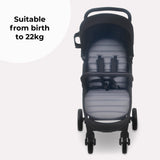 MB30 Stroller/Pushchair - Black/Grey - GRADE B
