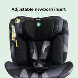 MBCSSPIN i-Size (40-150cm) Spin Car Seat - Black Geometric - GRADE A