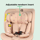 My Babiie MBCSSPIN i-Size (40-150cm) Spin Car Seat - Samantha Faiers Pink Polka
