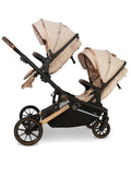 MB33 Tandem Pushchair with 2 Infant Carriers - Giraffe