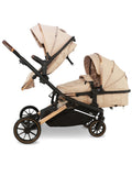 MB33 Tandem Pushchair with 2 Infant Carriers - Giraffe