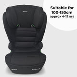 MBCSB30 i-Size (100-150cm) High Back Booster Car Seat - Black