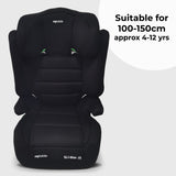My Babiie MBCSB30 i-Size (100-150cm) High Back Booster Car Seat - Black