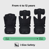 MBCSB30 i-Size (100-150cm) High Back Booster Car Seat - Black - Grade A