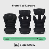 MBCSB30 i-Size (100-150cm) High Back Booster Car Seat - Black