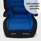 MBCSB30 i-Size (100-150cm) High Back Booster Car Seat - Blue & Black