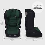 i-Size (100-150cm) High Back Booster Car Seat - Green - Grade A