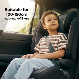 MBCSB30 i-Size (100-150cm) High Back Booster Car Seat - Grey & Black