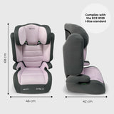 MBCSB30 i-Size (100-150cm) High Back Booster Car Seat - Pink & Grey