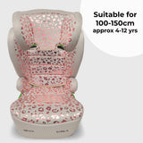 MBCSB30 i-Size (100-150cm) High Back Booster Car Seat - Blush Leopard - Grade A