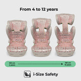 MBCSB30 i-Size (100-150cm) High Back Booster Car Seat - Blush Leopard - Grade A