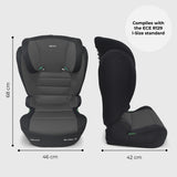 MBCSB30 i-Size (100-150cm) High Back Booster Car Seat - Grey & Black