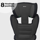 MBCSB30 i-Size (100-150cm) High Back Booster Car Seat - Grey & Black
