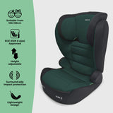 My Babiie MBCSB30 i-Size (100-150cm) High Back Booster Car Seat - Green & Black