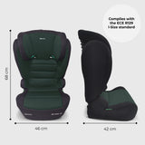 My Babiie MBCSB30 i-Size (100-150cm) High Back Booster Car Seat - Green & Black
