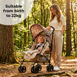My Babiie MB01 Lightweight Stroller - Fawn Leopard