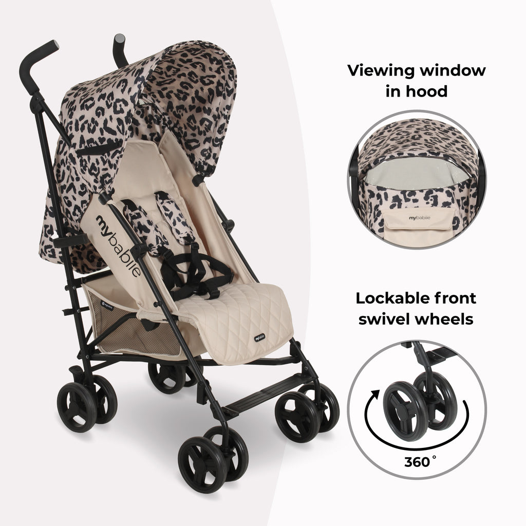 leopard print umbrella stroller MB01 Lightweight Stroller