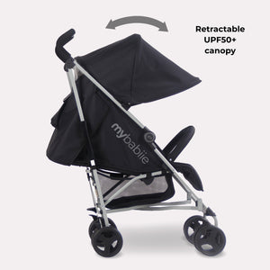 MB02 Lightweight Stroller - Black - Grade A
