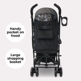 My Babiie MB02 Lightweight Stroller - Black and Grey