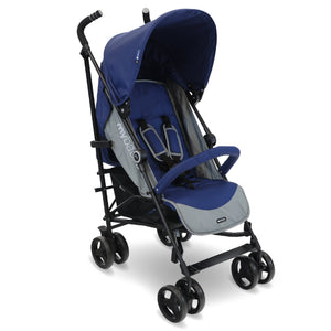 My Babiie MB02 Lightweight Stroller - Blue and Grey