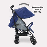 My Babiie MB02 Lightweight Stroller - Blue and Grey