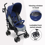 My Babiie MB02 Lightweight Stroller - Blue