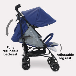My Babiie MB02 Lightweight Stroller - Blue
