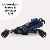 My Babiie MB02 Lightweight Stroller - Blue and Grey