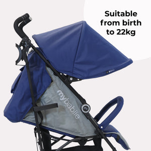 My Babiie MB02 Lightweight Stroller - Blue