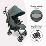 My Babiie MB02 Plus Lightweight Stroller - Forest Green