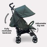 My Babiie MB02 Plus Lightweight Stroller - Forest Green