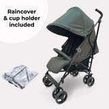 My Babiie MB02 Plus Lightweight Stroller - Forest Green