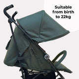 My Babiie MB02 Plus Lightweight Stroller - Forest Green