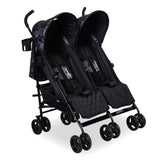 Dani Dyer "Cherish" Black Geo Twin Stroller - Grade A
