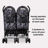 Dani Dyer "Cherish" Black Geo Twin Stroller - Grade A