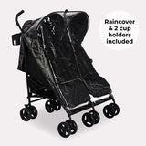 Dani Dyer "Cherish" Black Geo Twin Stroller - Grade A
