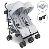 MB12 Double Stroller - Grey