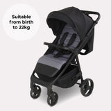My Babiie MB160 Plus Pushchair - Black / Grey