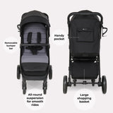 My Babiie MB160 Plus Pushchair - Black / Grey