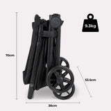 My Babiie MB160 Plus Pushchair - Black / Grey