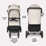 My Babiie MB160 Plus Pushchair - Oatmeal