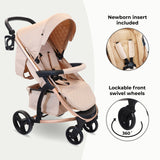 MB200i 3-in-1 Travel System with i-Size Car Seat + Base - Blush