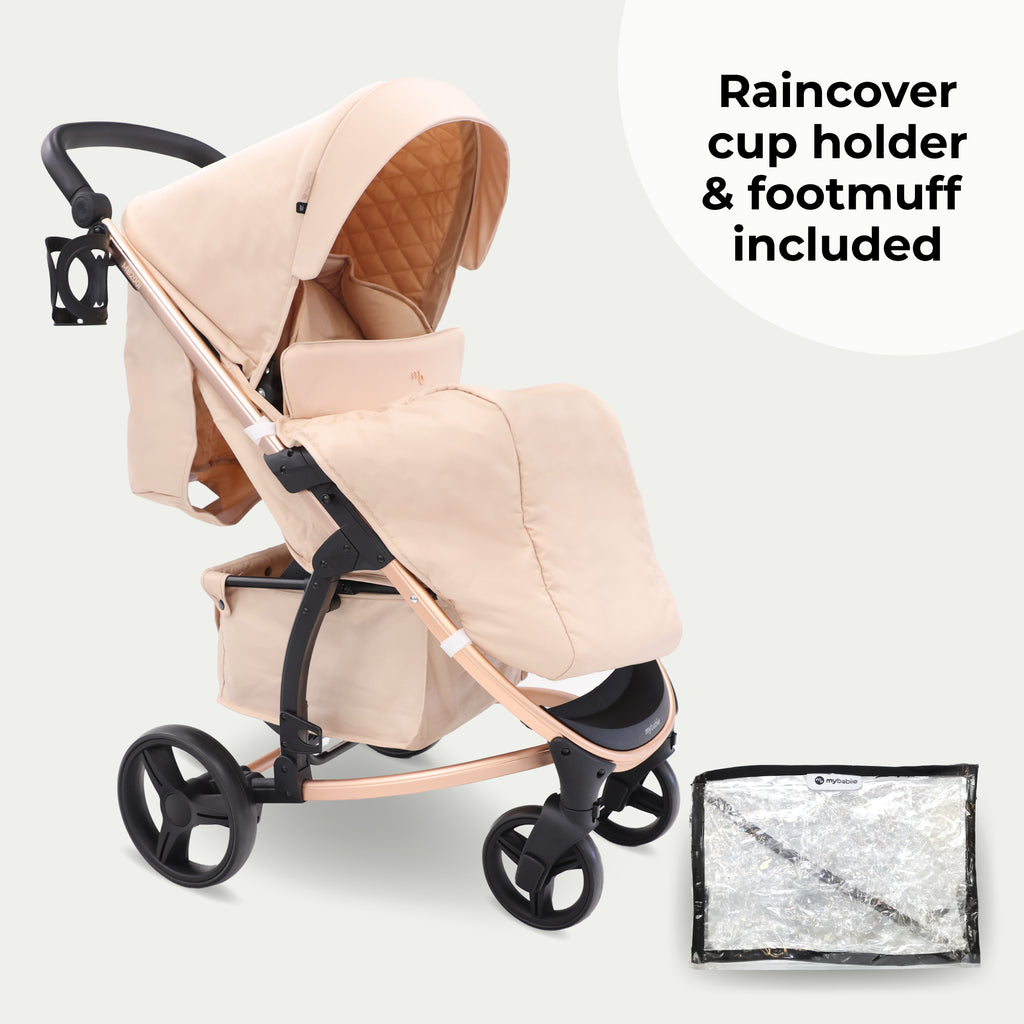 MB200i 3-in-1 Travel System with i-Size Car Seat Blush – My Babiie