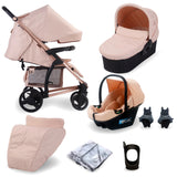 MB200i 3-in-1 Travel System with i-Size Car Seat - Billie Faiers Blush