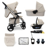 MB200i 3-in-1 Travel System with i-Size Car Seat + Base - Oatmeal